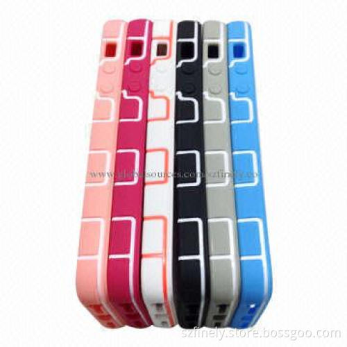PC + TPU Cases for iPhone 5/5S, 2-in-1 Design, Hit Color Design, Elegant and Fashionable
